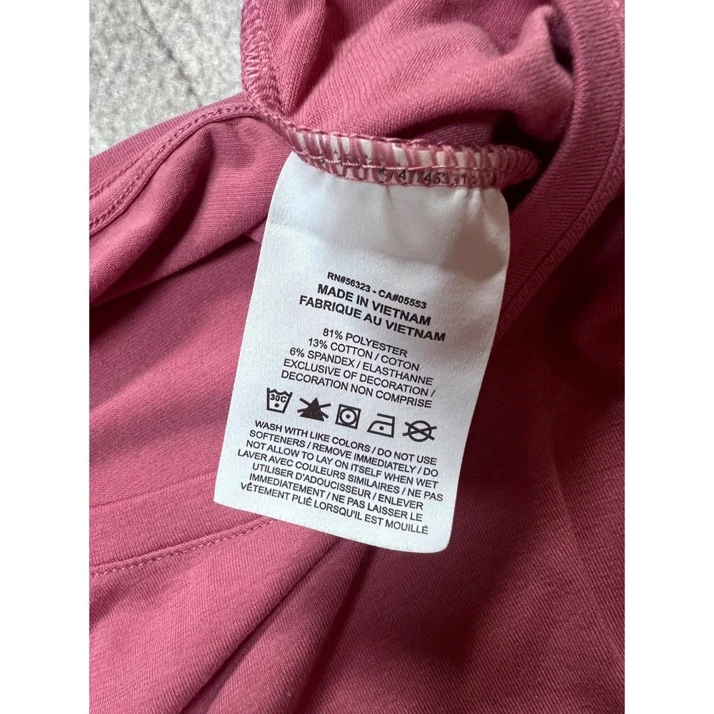 Nike Yoga Dri-FIT Top Women‎ 2X Plum Pink Athletic Minimalist Long Sleeve